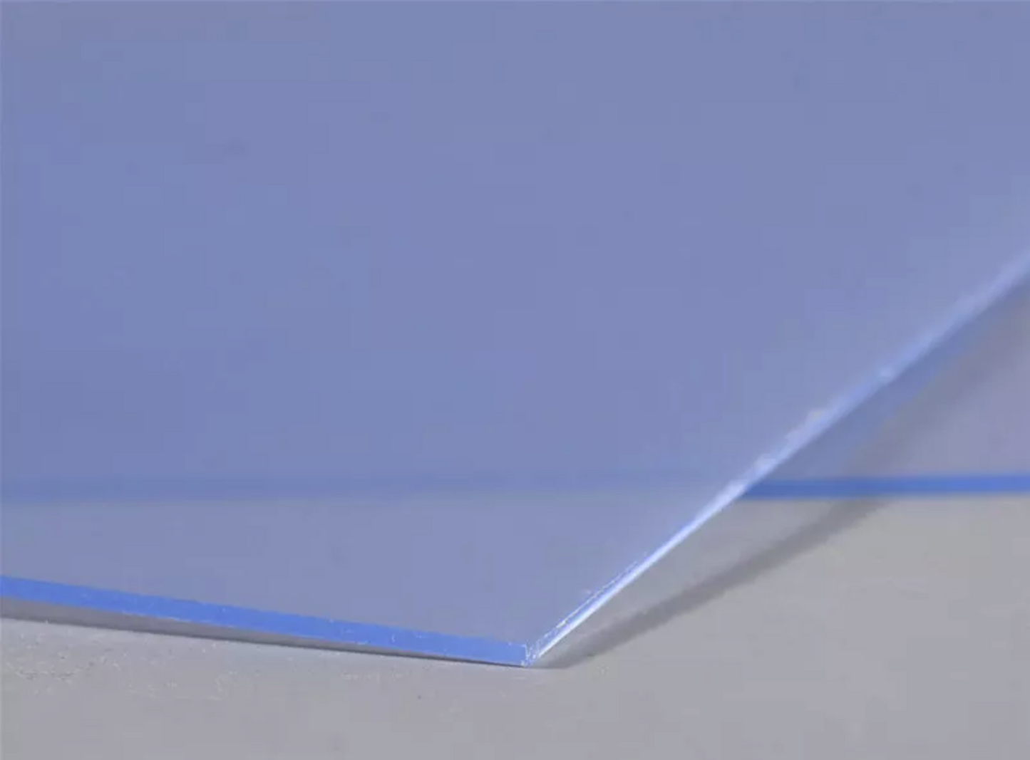 Transparent with Blue Tint Rigid PVC Garment Sheet