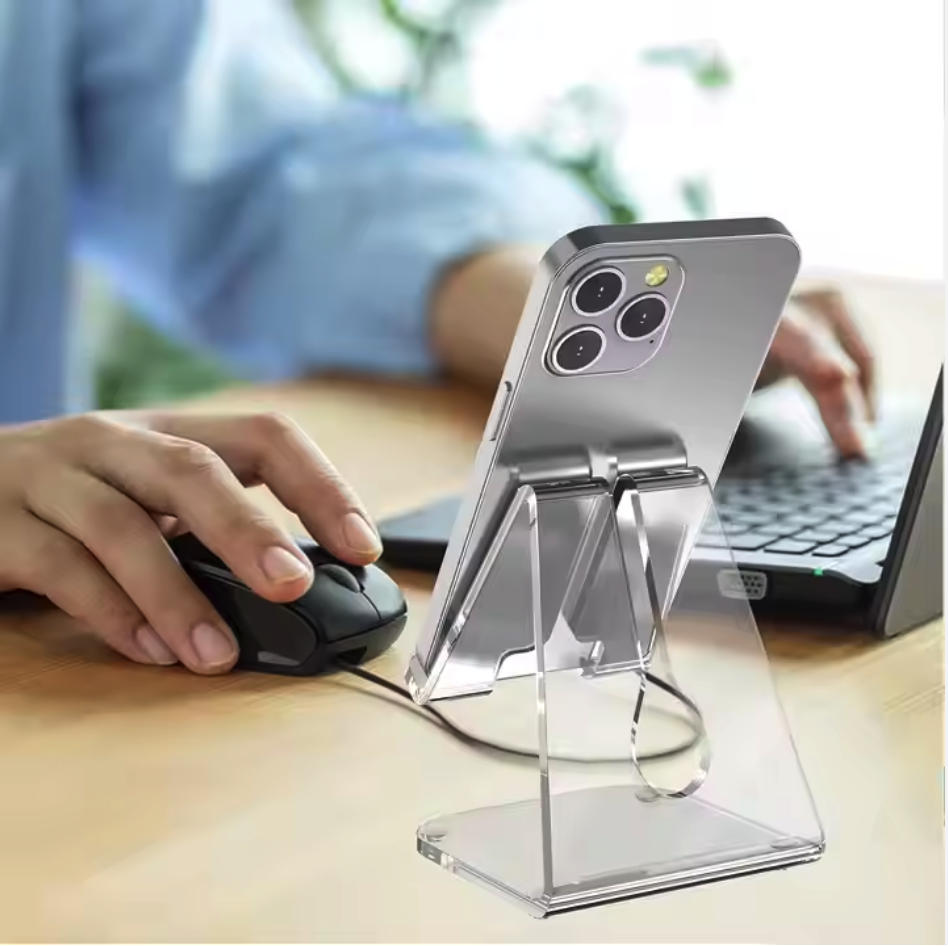 Clear Acrylic Mobile Phone Stand Universal Holder