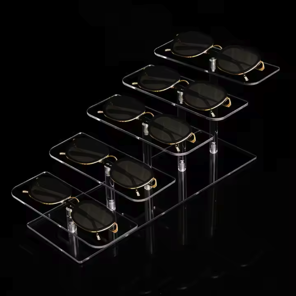 4 Layers Eyeglass Acrylic Display Stand Holder