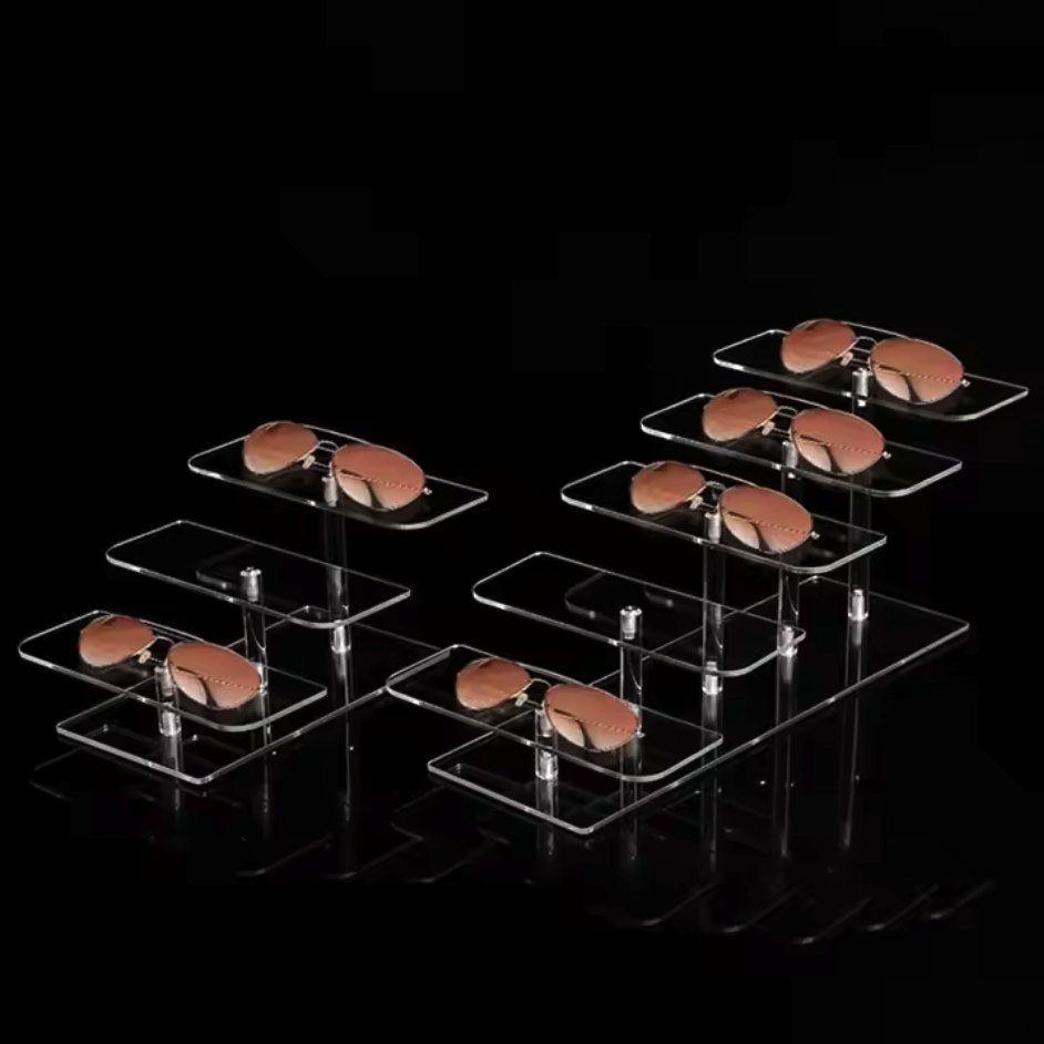 4 Layers Eyeglass Acrylic Display Stand Holder