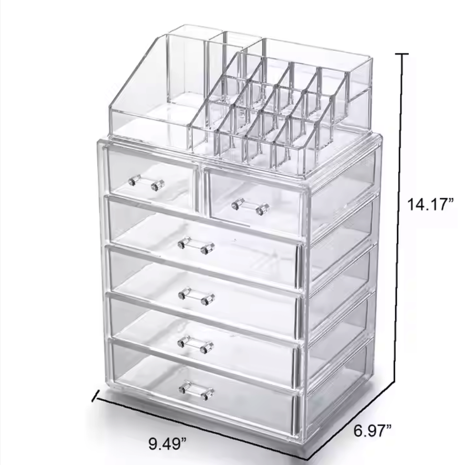5 Tier Acrylic Makeup Drawer Make up Organizer