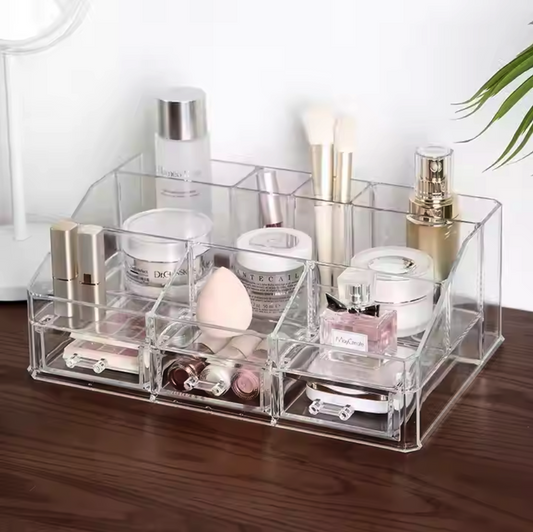 Acrylic Makeup Organizer for Cosmetic case Brushes Lipstick Eyeshadow