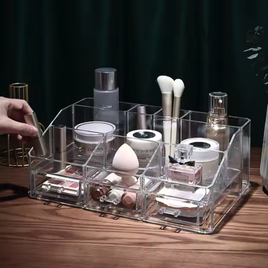 Acrylic Makeup Organizer for Cosmetic case Brushes Lipstick Eyeshadow