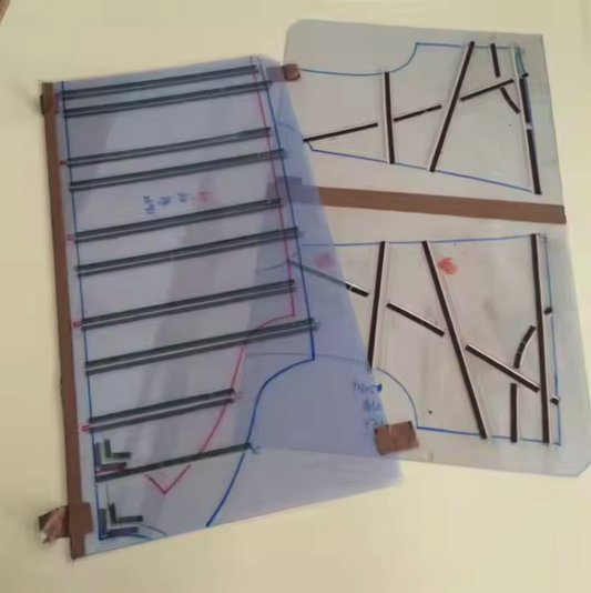 Size 900*1500mm Garment Sewing Templates PVC Sheet for Clothing Model
