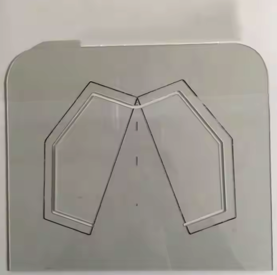 Size 900*1500mm Garment Sewing Templates PVC Sheet for Clothing Model