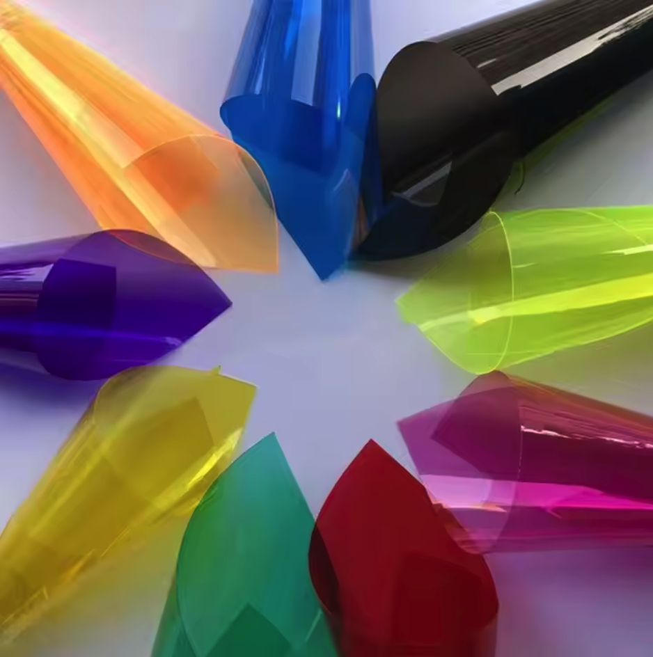 PVC colored transparent film