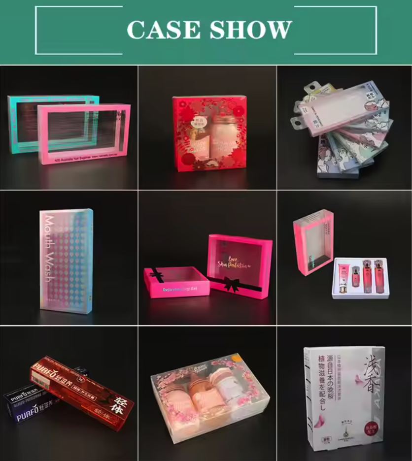 Transparent Plastic Printed PVC Box Display Packaging
