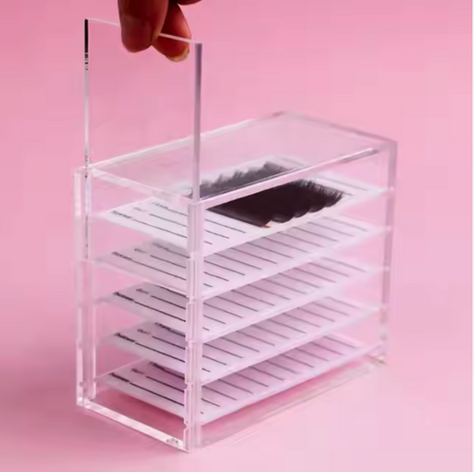 Eyelash Extension Storage Dustproof Organizer Collection Box Acrylic Eye Lash Box