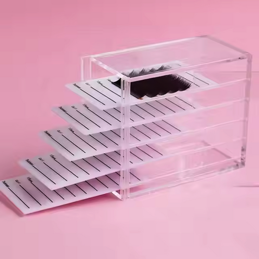 Eyelash Extension Storage Dustproof Organizer Collection Box Acrylic Eye Lash Box