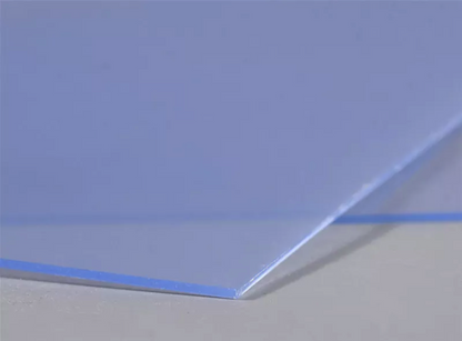 Transparent with Blue Tint Rigid PVC Garment Sheet