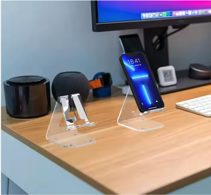 Clear Acrylic Mobile Phone Stand Universal Holder