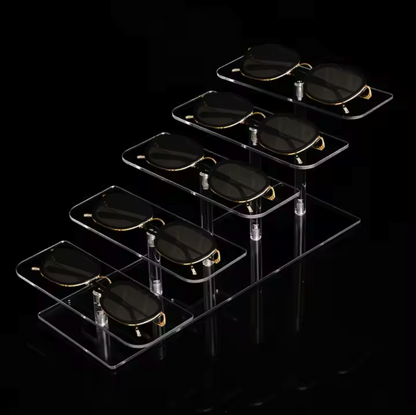 4 Layers Eyeglass Acrylic Display Stand Holder