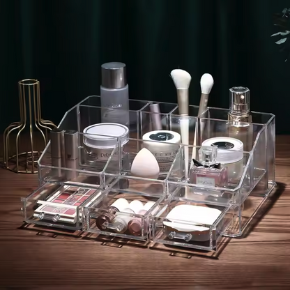 Acrylic Makeup Organizer for Cosmetic case Brushes Lipstick Eyeshadow